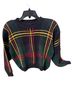 Best Plaid Green Black Red Yellow Pullover Sweater Size S - photo 5