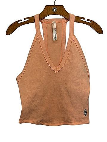 Free People Ribbed V-Neck Crop Top Tank Top (view 1)