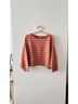 Free People Stripes Brown Pink Pullover Sweater Size XS - photo 3