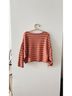 Free People Stripes Brown Pink Pullover Sweater Size XS - photo 5