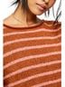 Free People Stripes Brown Pink Pullover Sweater Size XS - photo 2