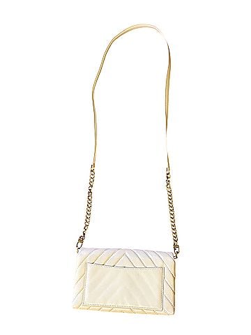 Quince chevron quilted flap Leather Crossbody Bag (view 2)