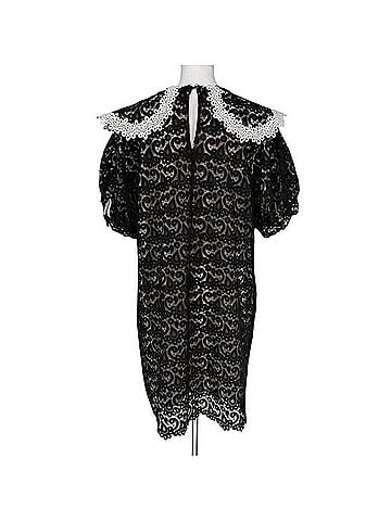 Maeve Paisley Lace Peter Pan Collar Shift Dress Casual Dress (view 2)