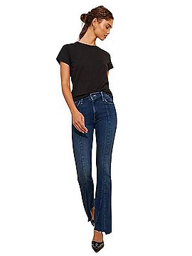Mother The Insider Skimp Pointy Fray Jeans (view 1)