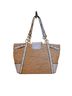 Coach hampton straw tea rose Leather Tote - photo 2