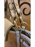 Coach hampton straw tea rose Leather Tote - photo 7