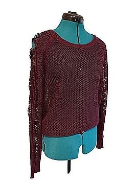 IRO Open-Knit Fringe-Sleeve Sweater Pullover Sweater (view 1)