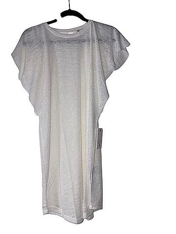 Billabong White Flutter-Sleeve Swim Coverup Swimsuit Cover Up (view 1)