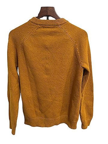 Banana Republic Mustard Crew Neck Sweater Pullover Sweater (view 2)