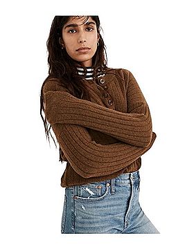 Madewell Bowden Henley Wool Sweater (view 1)