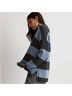 Madewell Stripes Blue Gray Wool Sweater Size M - photo 4