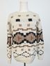 Talitha 100% Baby Alpaca Fair Isle Tan Brown White Gray Pullover Sweater Size XS - photo 4