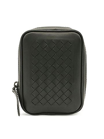Bottega Veneta BOTTEGA VENETA Intrecciato Eco Bag Tote Butterfly Foldable Leather Nylon Black Gray (view 1)