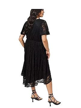 Torrid Mini Lace Wrap Dress Casual Dress (view 2)