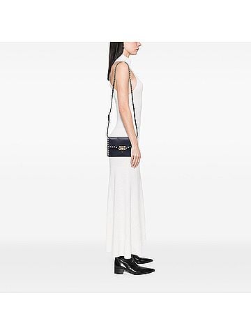 Valentino Medium Pebbled Calfskin Rockstud Flip Lock Crossbody (view 2)