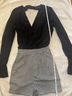 Papaya 100% Polyester Print Black White Romper Size S - photo 3
