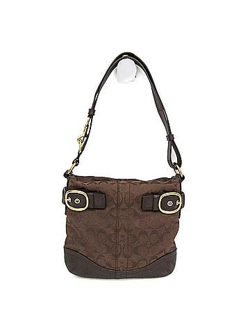 Coach Coach Signature Crossbody Bag 17088 Women's Canvas,Leather Shoulder Bag Brown (view 1)