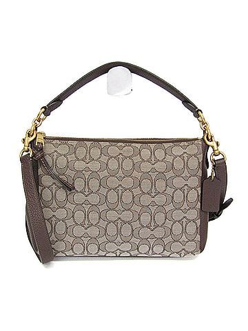 Coach Coach Signature Shay Crossbody Bag 5215 Women's Canvas,Leather Handbag,Shoulder Bag Beige,Brown (view 1)
