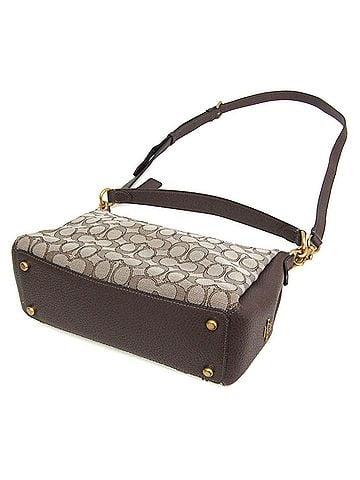 Coach Coach Signature Shay Crossbody Bag 5215 Women's Canvas,Leather Handbag,Shoulder Bag Beige,Brown (view 2)