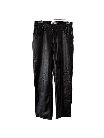 Abercrombie & Fitch 90s Straight Ultra High Rise Leather Pants (view 1)