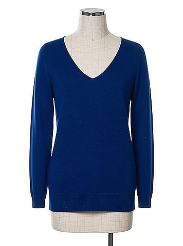 Allude V Neck Pullover Sweater (view 1)