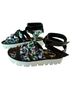 MSGM Floral Multi Color Black Sandals Size EU 41 - photo 1