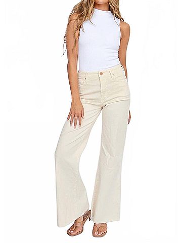 Dear John Fiona Wide Leg Jeans in Wheat (view 2)