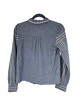 Sézane Chlo Blouse Long Sleeve Button-Down Shirt (view 2)