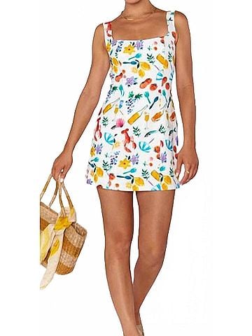 Show Me Your Mumu Steph Mini Dress in Multi Pattern (view 2)