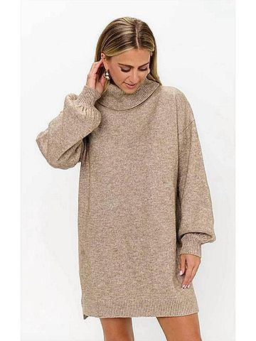 Show Me Your Mumu Chester Sweater Dress in Oatmeal Knit (view 2)