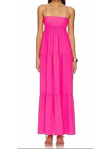 Show Me Your Mumu Long Weekend Maxi Dress in Pebble Pink (view 2)
