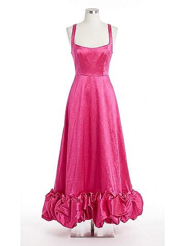 Show Me Your Mumu Rebecca Midi Dress in Dragonfruit Taffeta (view 1)