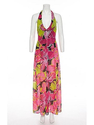 Show Me Your Mumu Women's Katia Maxi Dress in Tropic Night Mesh (view 1)