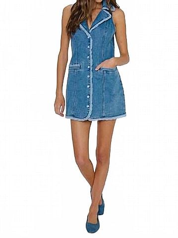 Show Me Your Mumu Maddox Mini Dress in Waterfall Blue (view 2)