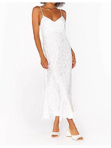 Show Me Your Mumu Uptown Slip Dress in White (view 2)