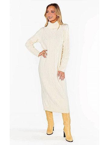 Show Me Your Mumu Montreal Midi Dress in Cream (view 2)