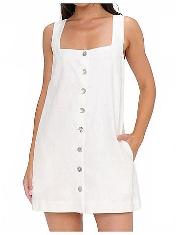 Show Me Your Mumu Everly Mini Dress in White (view 2)