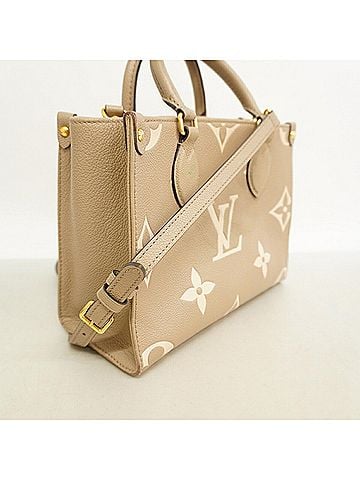 Louis Vuitton Louis Vuitton Monogram Empreinte Bicolor OnTheGo PM Handbag M45779 Tourtrell Crème 2-way bag for women (view 2)