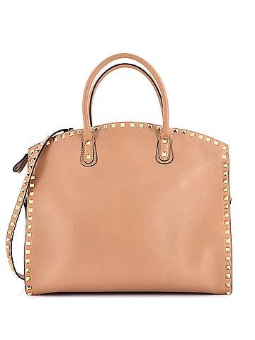 Valentino Garavani Rockstud Convertible Dome Tote Leather (view 1)