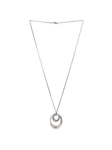 David Yurman Vintage Double Circle Pendant Necklace Sterling Silver (view 2)