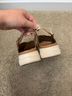 GEOX Brown Gold Sandals Size 8 - photo 3