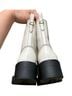Coach 100% Leather White Boots Size 7 - photo 2