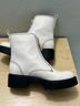 Coach 100% Leather White Boots Size 7 - photo 9