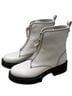 Coach 100% Leather White Boots Size 7 - photo 1