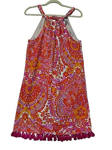Trina Turk Rancho Peony Halter Neck Shift Dress Casual Dress (view 2)