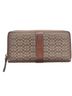 Coach Signature Canvas Logo Zip Around Wallet Card Holder  - photo 1