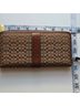 Coach Signature Canvas Logo Zip Around Wallet Card Holder  - photo 4