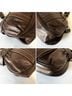 Longchamp Idole Brown Leather Shoulder Bag Baguette Vintage Y2K Silver Buckle Leather Hobo - photo 5