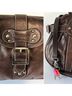 Longchamp Idole Brown Leather Shoulder Bag Baguette Vintage Y2K Silver Buckle Leather Hobo - photo 4