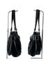 Longchamp Idole Black Leather Shoulder Bag Baguette Vintage Y2K Silver Buckle Leather Hobo - photo 7